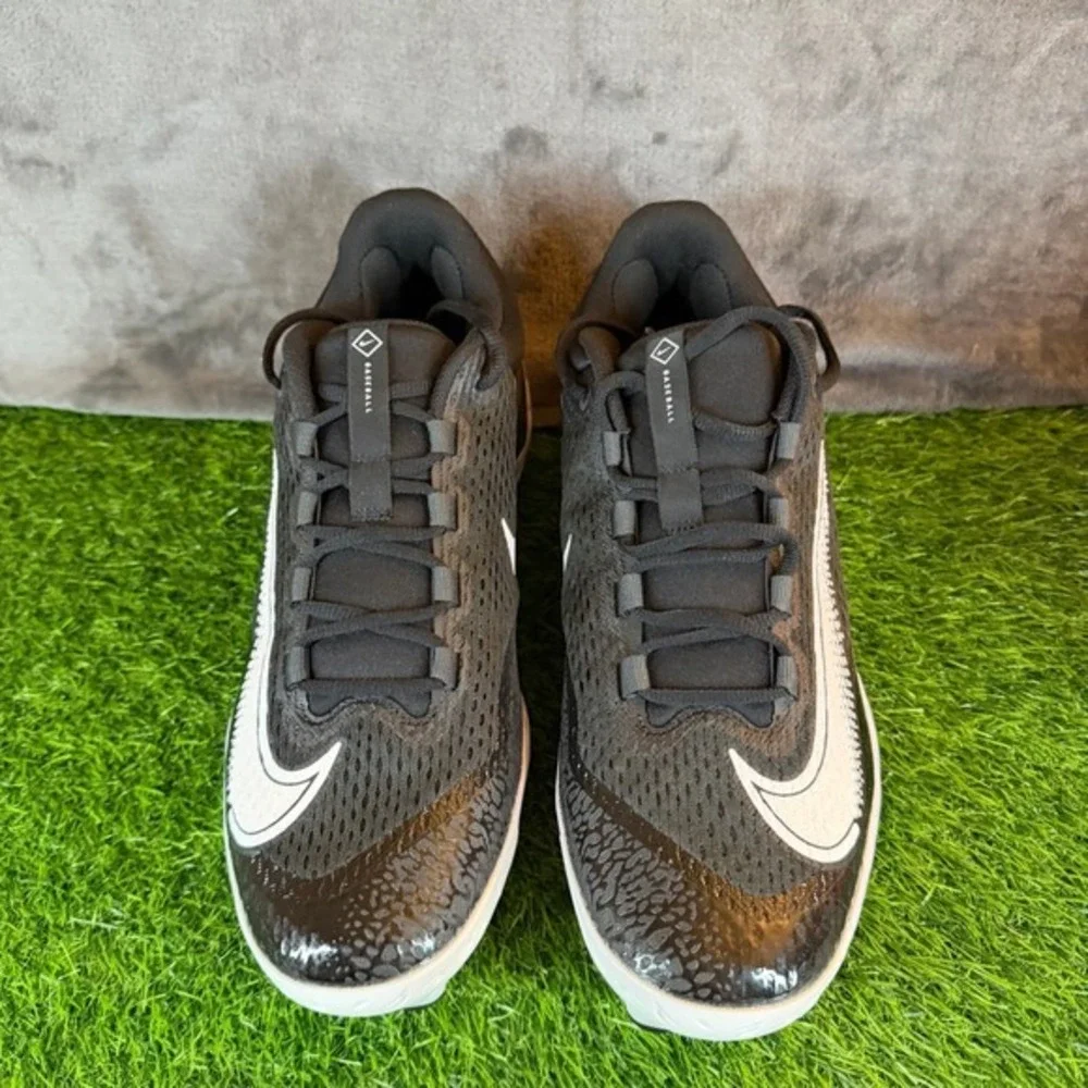 Nike Alpha Huarache Elite 4 Low MCS Mens Size 13 Black Baseball Cleats